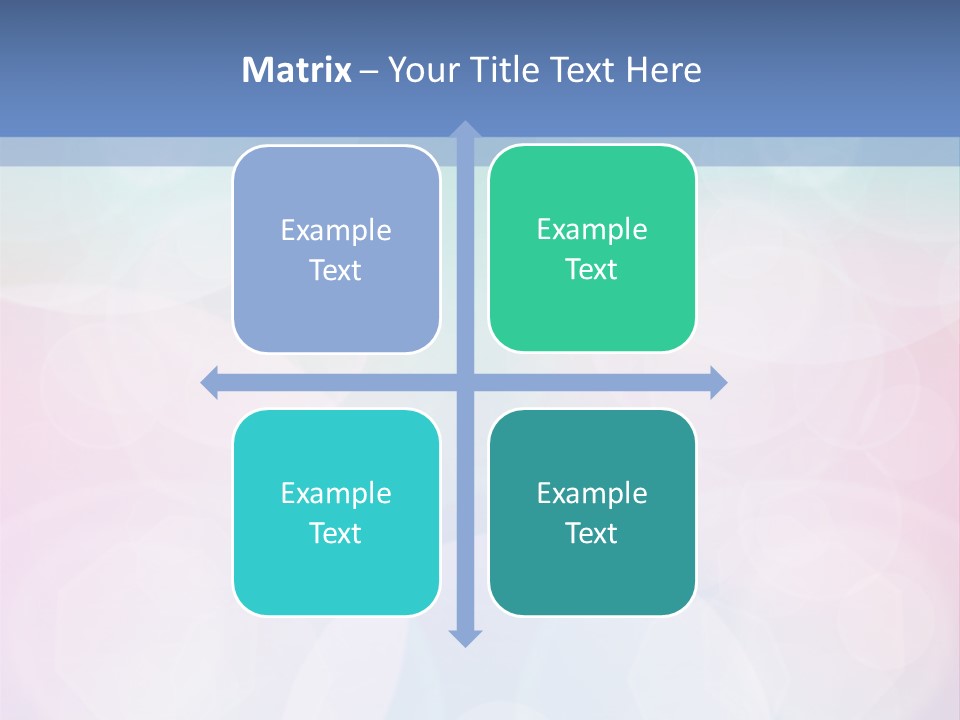A Blue And Pink Background With Circles PowerPoint Template