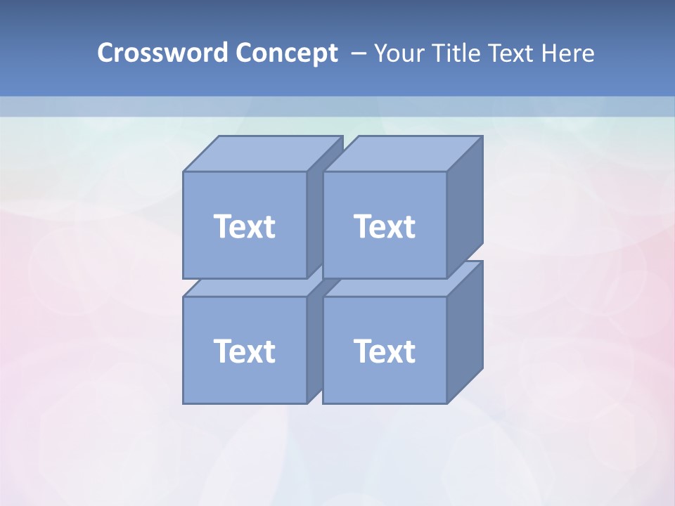 A Blue And Pink Background With Circles PowerPoint Template