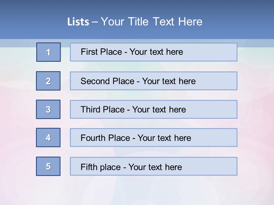 A Blue And Pink Background With Circles PowerPoint Template