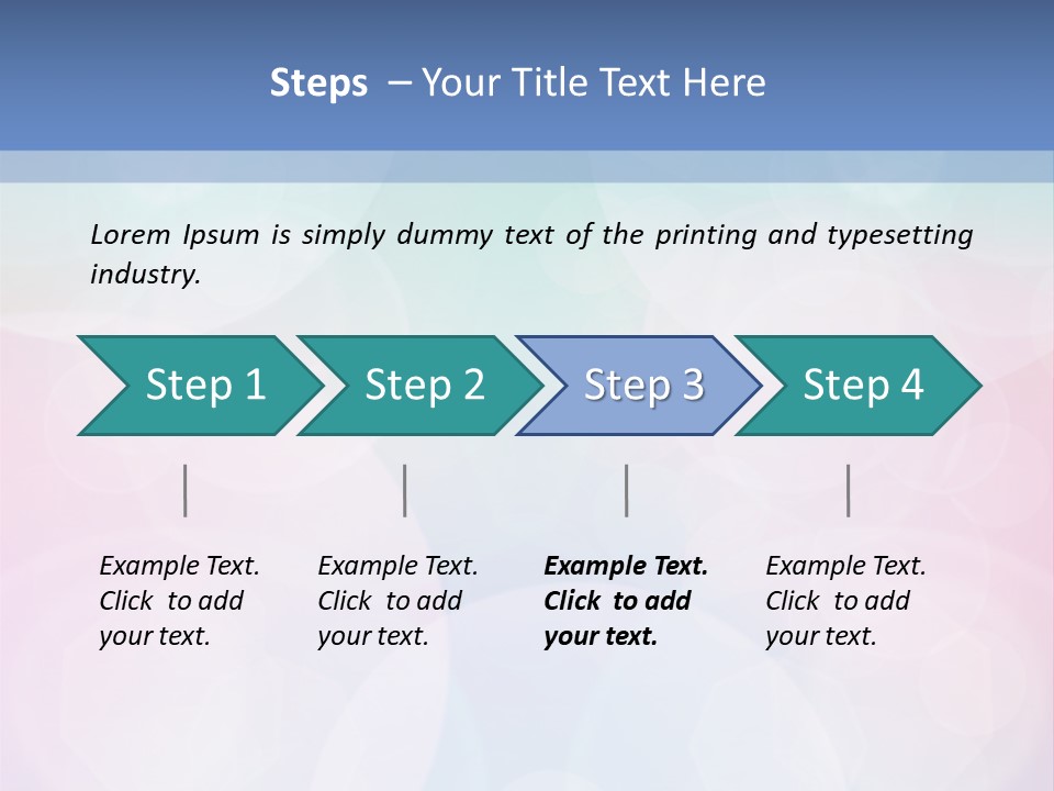 A Blue And Pink Background With Circles PowerPoint Template