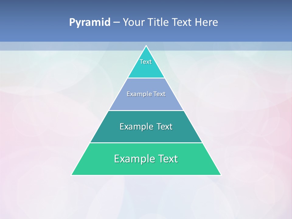 A Blue And Pink Background With Circles PowerPoint Template