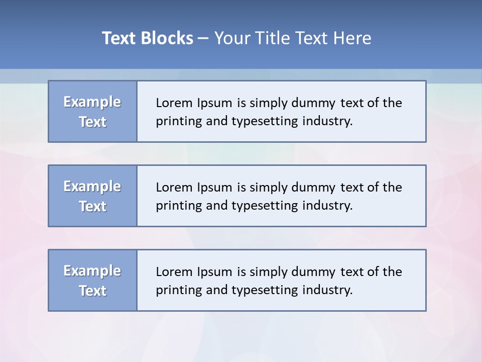 A Blue And Pink Background With Circles PowerPoint Template