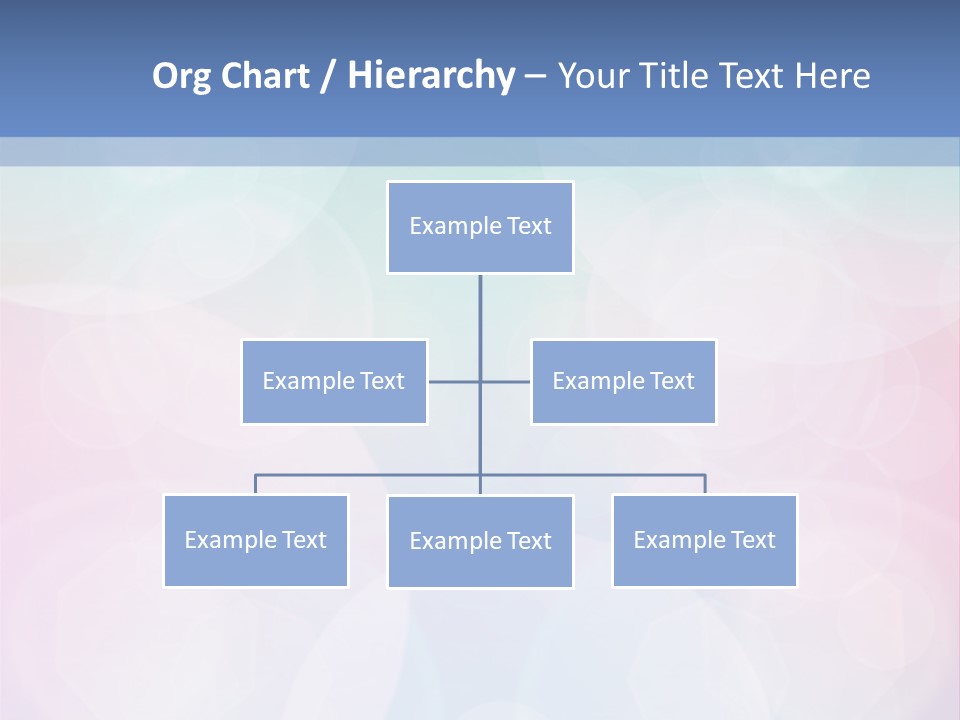 A Blue And Pink Background With Circles PowerPoint Template