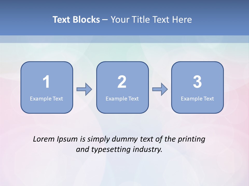 A Blue And Pink Background With Circles PowerPoint Template