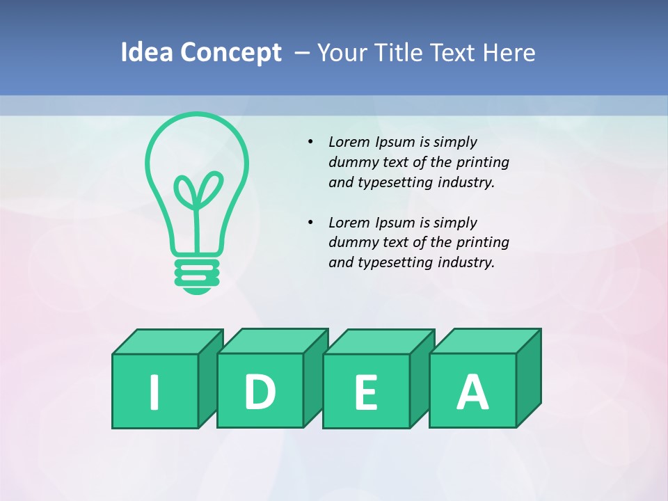 A Blue And Pink Background With Circles PowerPoint Template