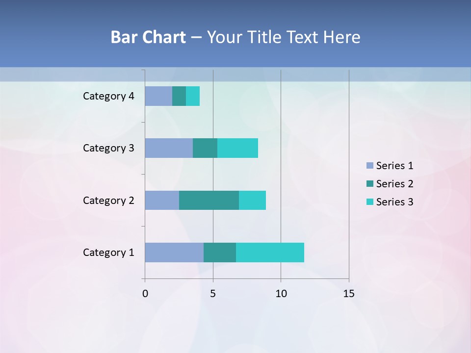 A Blue And Pink Background With Circles PowerPoint Template