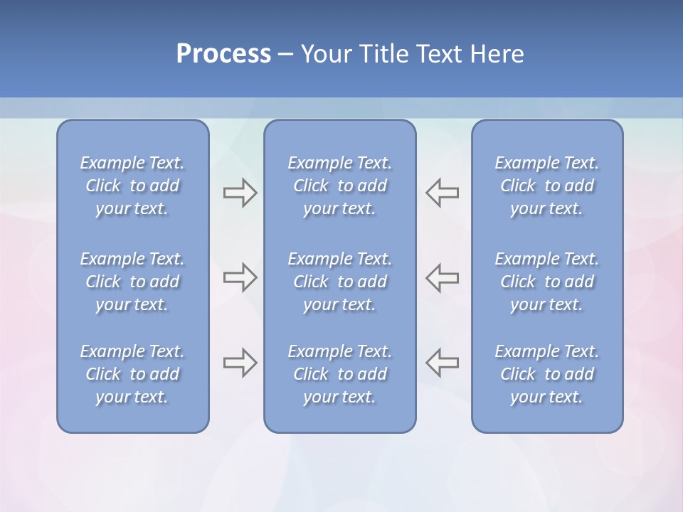 A Blue And Pink Background With Circles PowerPoint Template