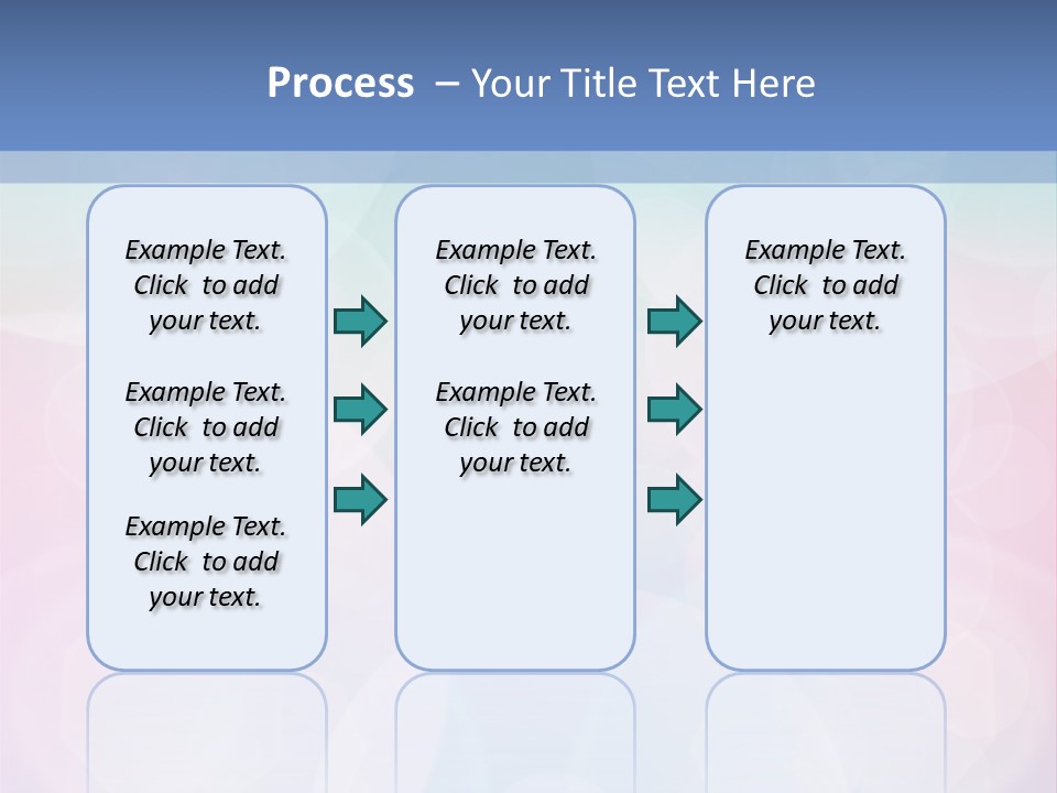 A Blue And Pink Background With Circles PowerPoint Template