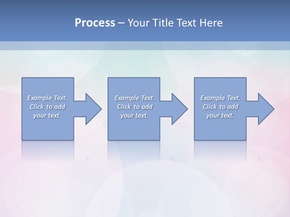 A Blue And Pink Background With Circles PowerPoint Template