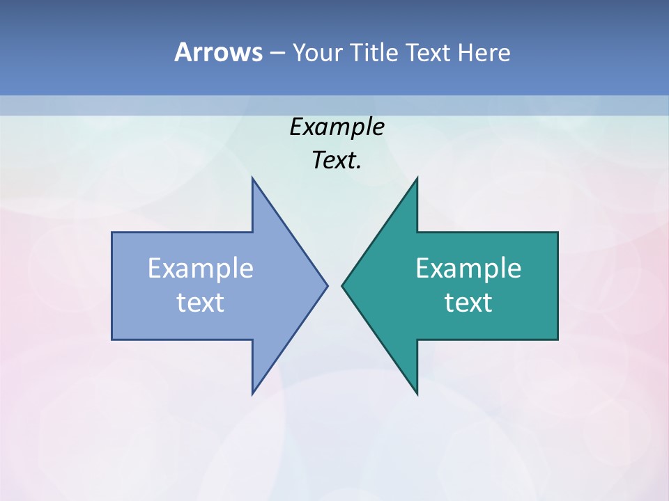 A Blue And Pink Background With Circles PowerPoint Template