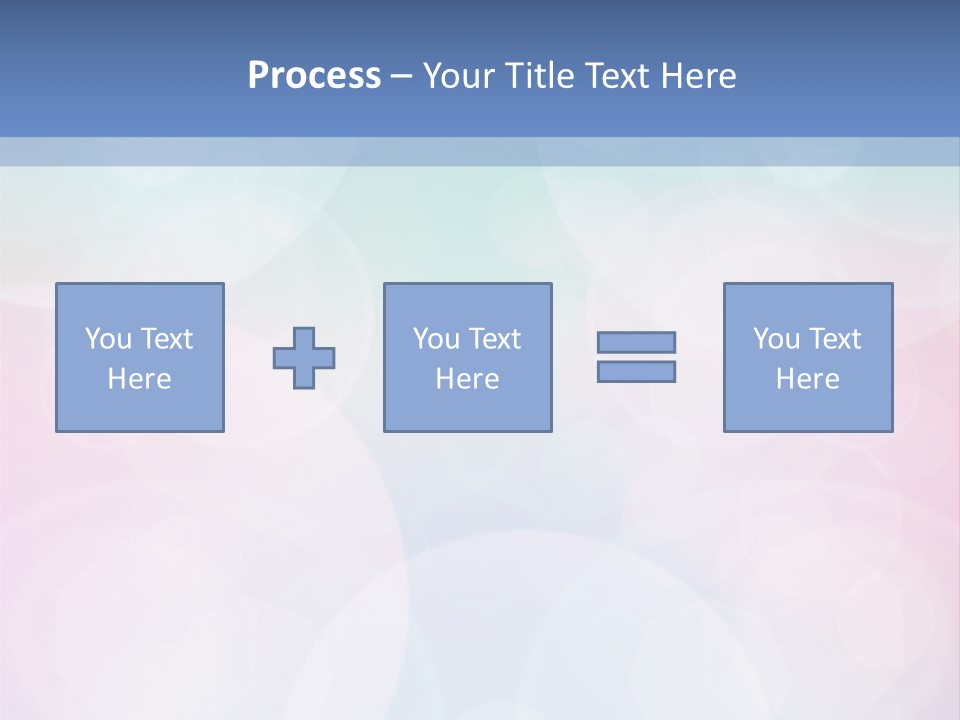 A Blue And Pink Background With Circles PowerPoint Template