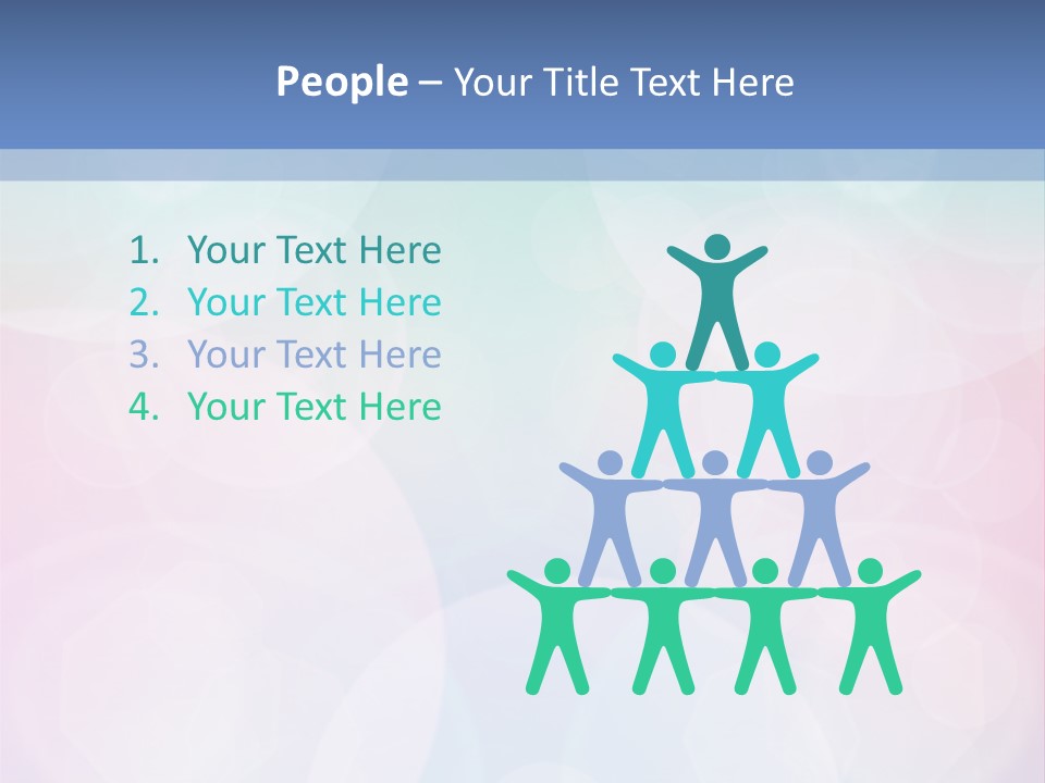 A Blue And Pink Background With Circles PowerPoint Template