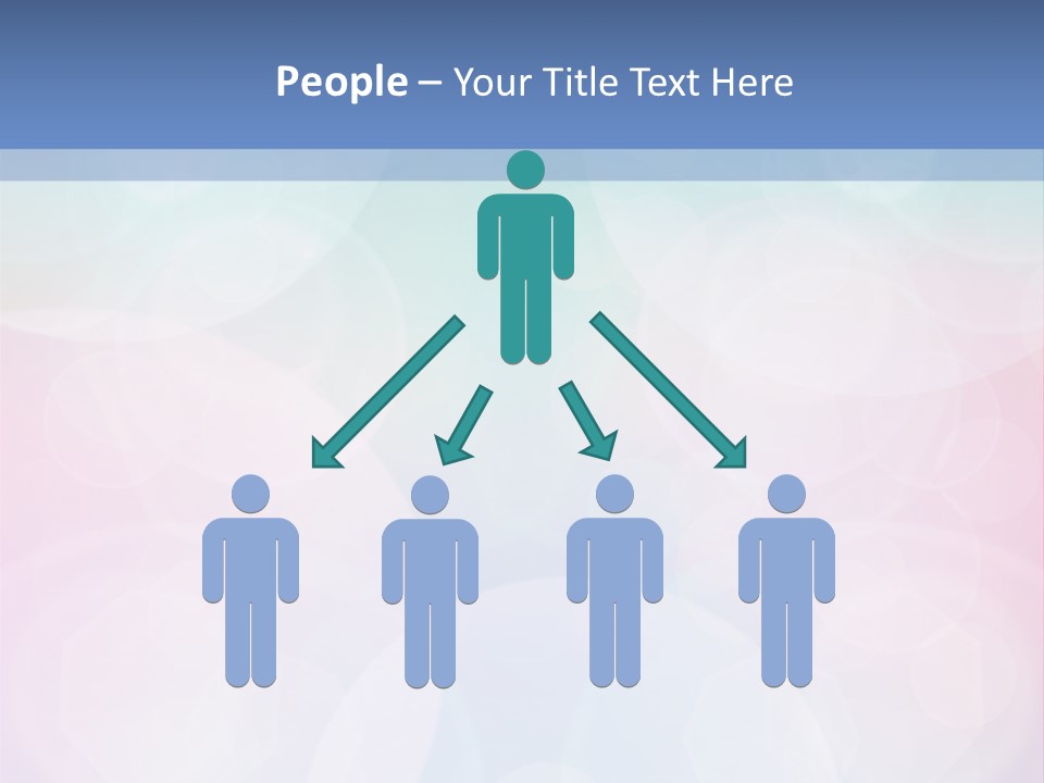 A Blue And Pink Background With Circles PowerPoint Template