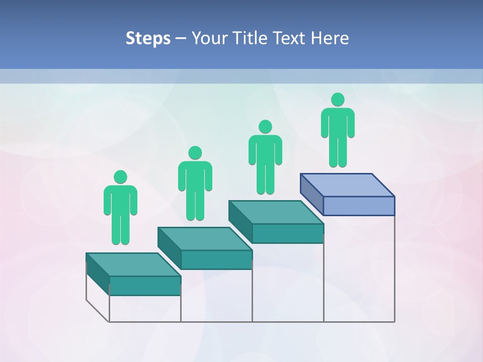 A Blue And Pink Background With Circles PowerPoint Template