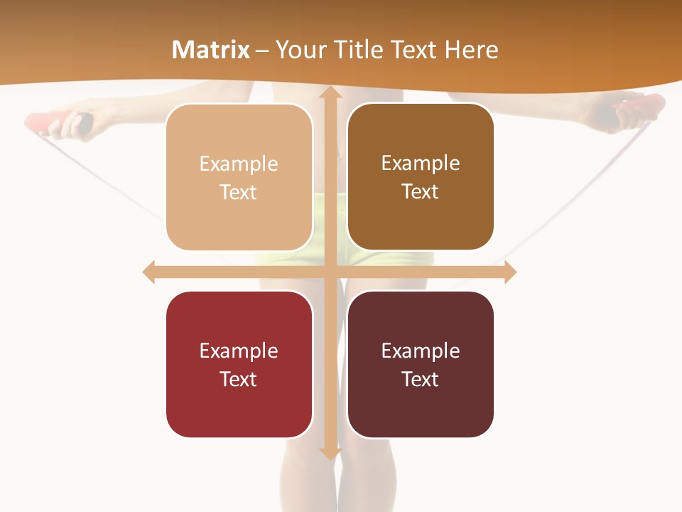 A Woman Is Holding A Skipping Rope In Her Hands PowerPoint Template