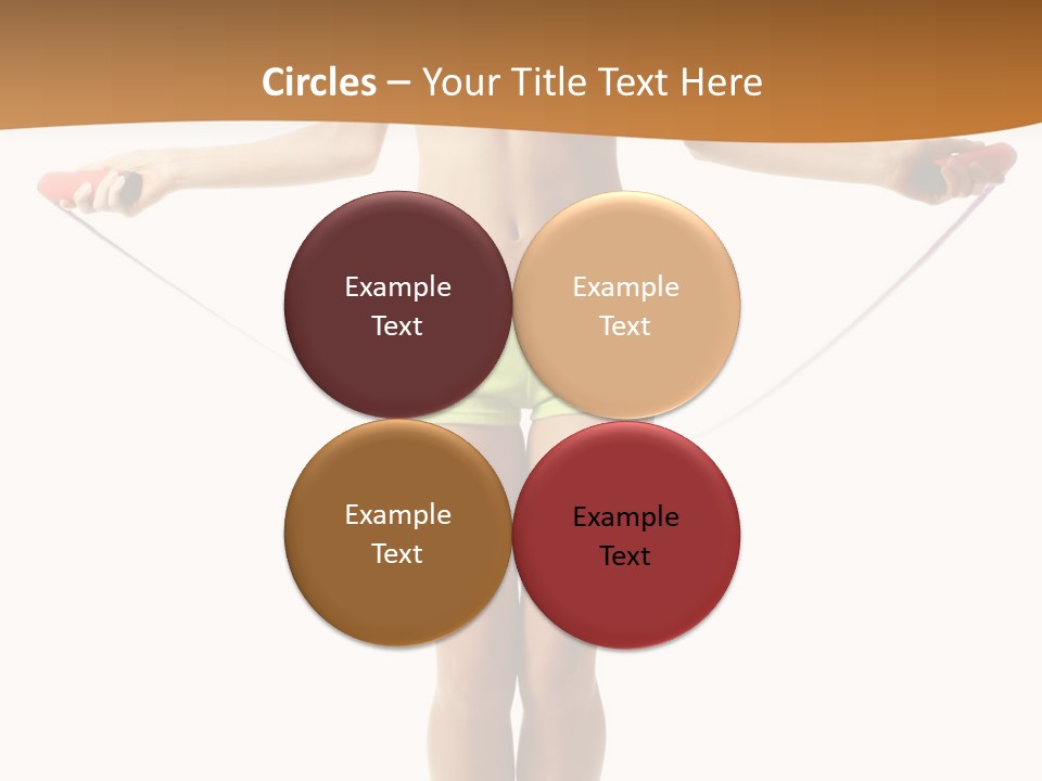 A Woman Is Holding A Skipping Rope In Her Hands PowerPoint Template