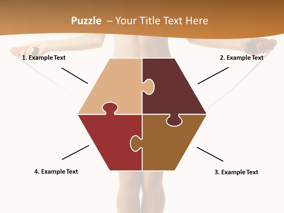 A Woman Is Holding A Skipping Rope In Her Hands PowerPoint Template