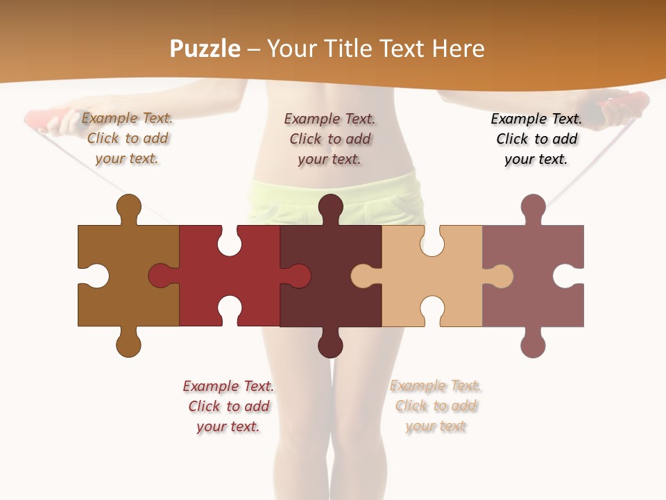 A Woman Is Holding A Skipping Rope In Her Hands PowerPoint Template