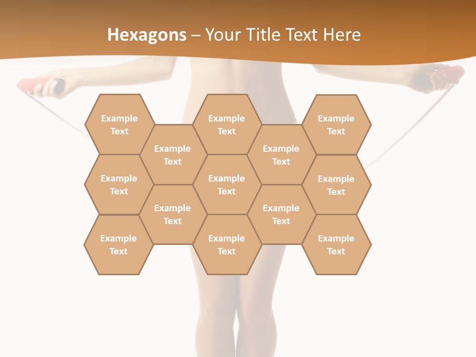 A Woman Is Holding A Skipping Rope In Her Hands PowerPoint Template