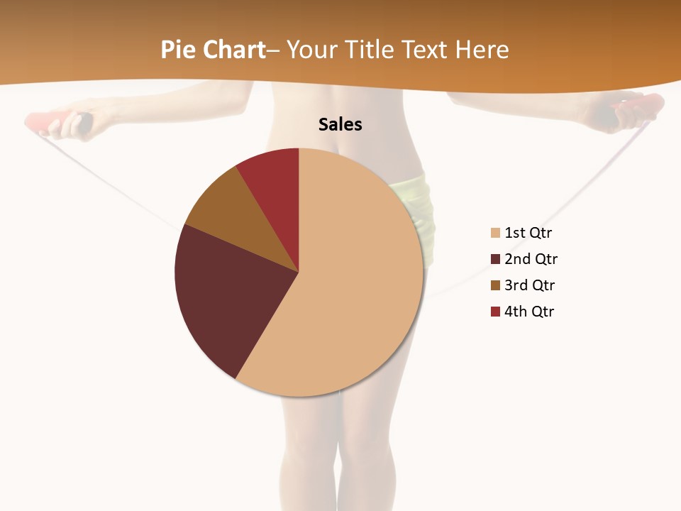 A Woman Is Holding A Skipping Rope In Her Hands PowerPoint Template