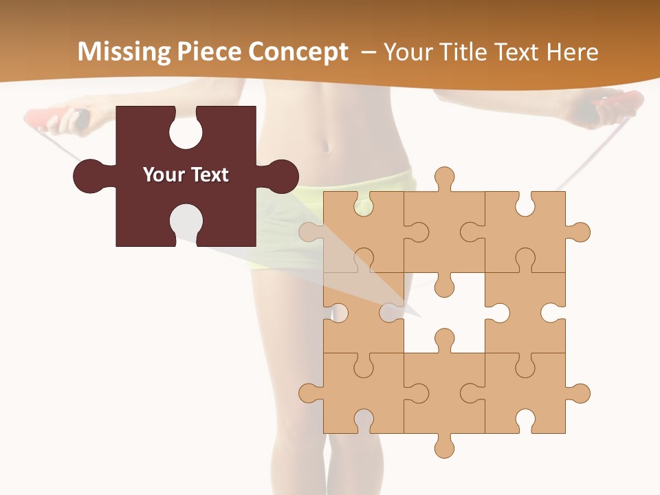 A Woman Is Holding A Skipping Rope In Her Hands PowerPoint Template