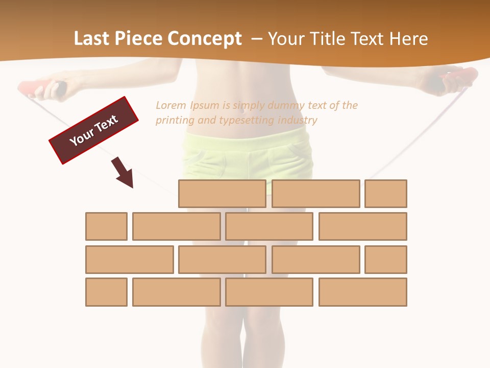 A Woman Is Holding A Skipping Rope In Her Hands PowerPoint Template