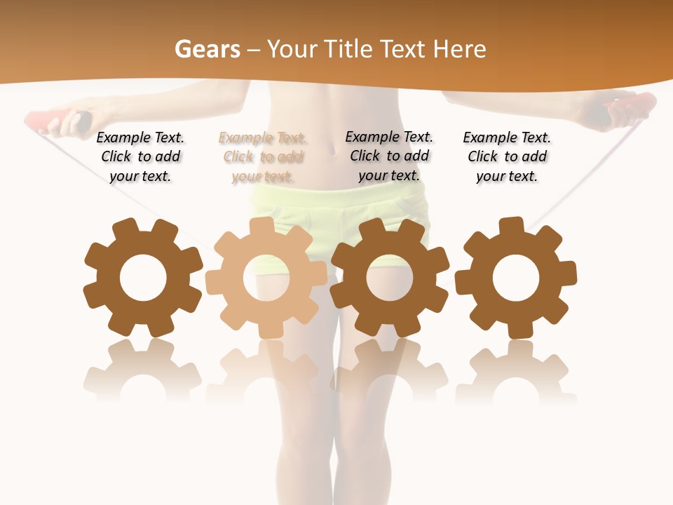 A Woman Is Holding A Skipping Rope In Her Hands PowerPoint Template