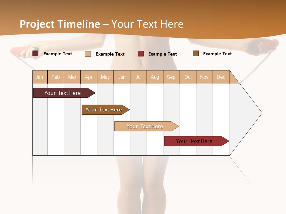 A Woman Is Holding A Skipping Rope In Her Hands PowerPoint Template