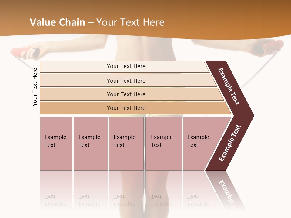 A Woman Is Holding A Skipping Rope In Her Hands PowerPoint Template