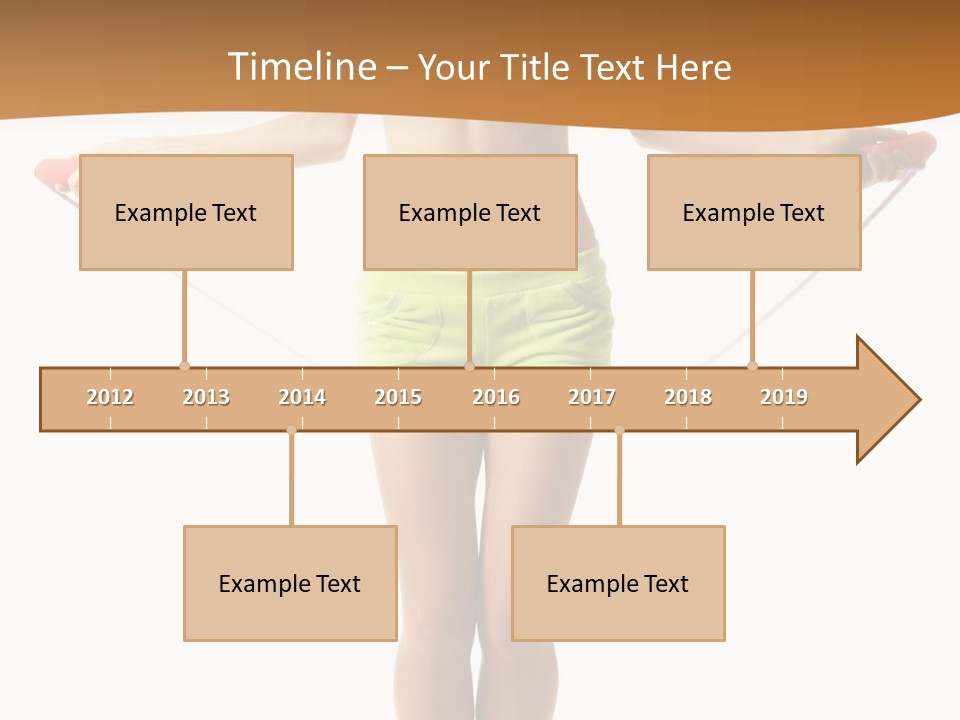 A Woman Is Holding A Skipping Rope In Her Hands PowerPoint Template