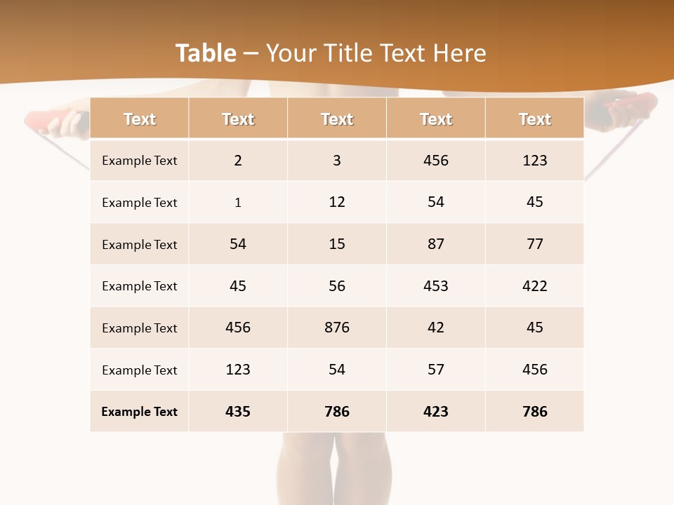 A Woman Is Holding A Skipping Rope In Her Hands PowerPoint Template