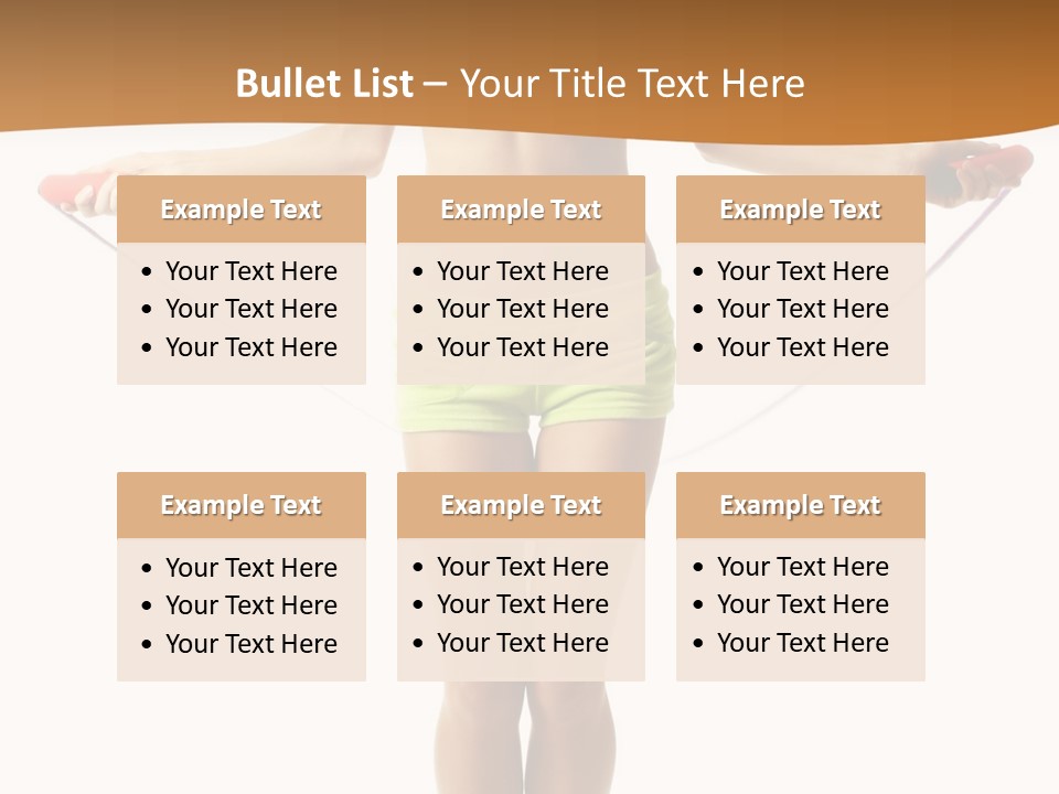 A Woman Is Holding A Skipping Rope In Her Hands PowerPoint Template