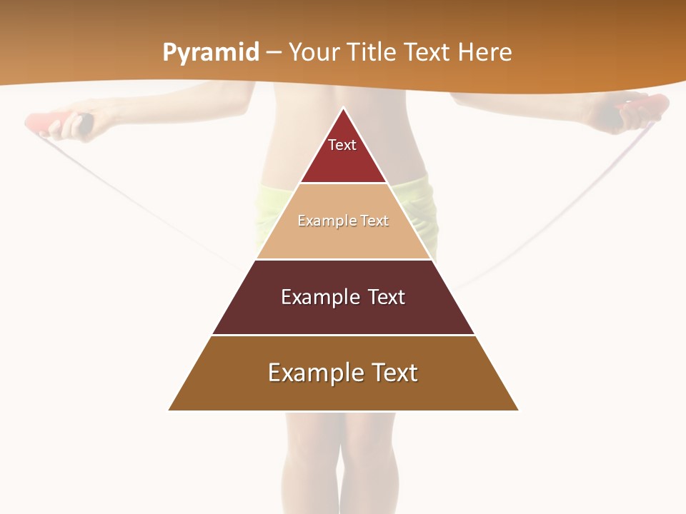 A Woman Is Holding A Skipping Rope In Her Hands PowerPoint Template