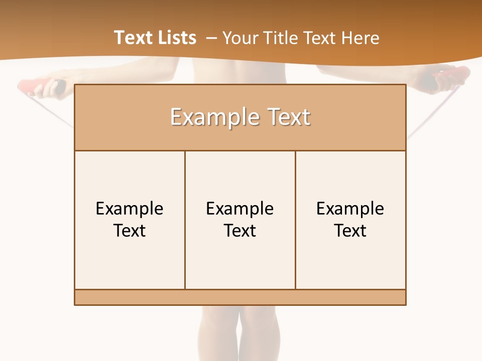 A Woman Is Holding A Skipping Rope In Her Hands PowerPoint Template