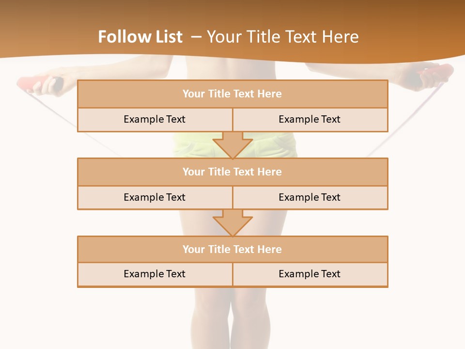 A Woman Is Holding A Skipping Rope In Her Hands PowerPoint Template