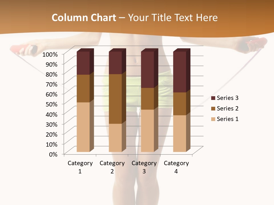 A Woman Is Holding A Skipping Rope In Her Hands PowerPoint Template