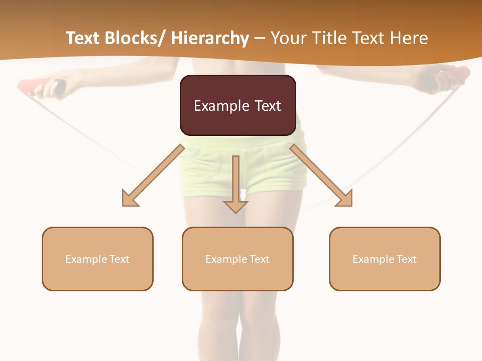 A Woman Is Holding A Skipping Rope In Her Hands PowerPoint Template