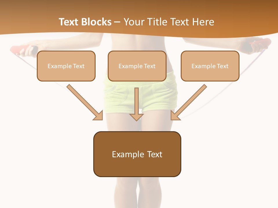 A Woman Is Holding A Skipping Rope In Her Hands PowerPoint Template