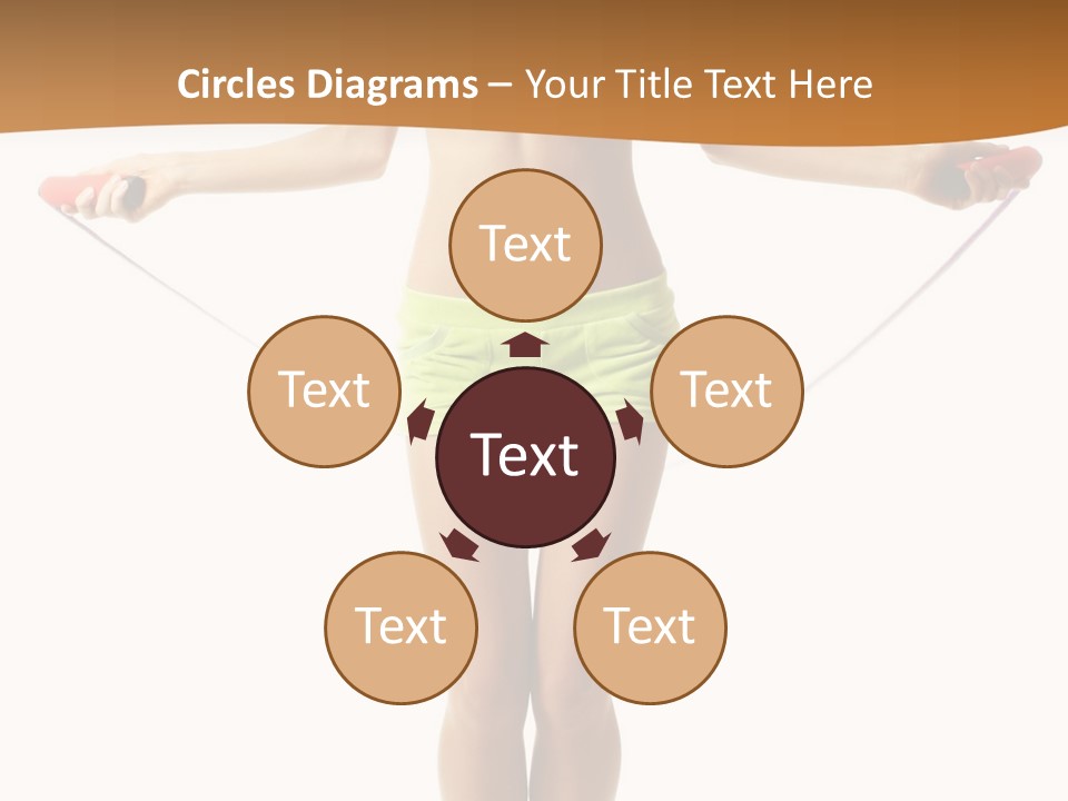 A Woman Is Holding A Skipping Rope In Her Hands PowerPoint Template