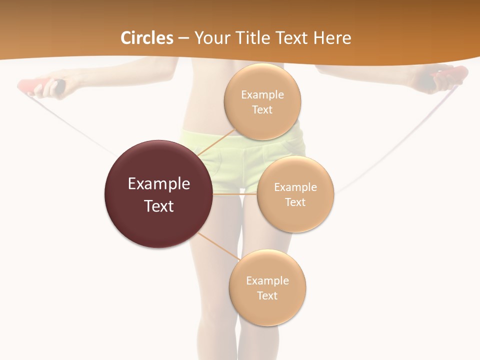 A Woman Is Holding A Skipping Rope In Her Hands PowerPoint Template