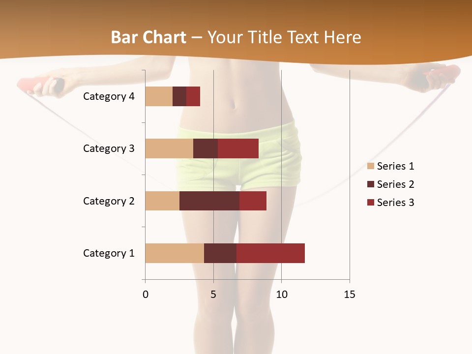 A Woman Is Holding A Skipping Rope In Her Hands PowerPoint Template