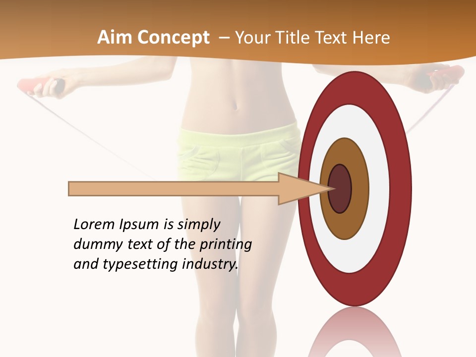 A Woman Is Holding A Skipping Rope In Her Hands PowerPoint Template