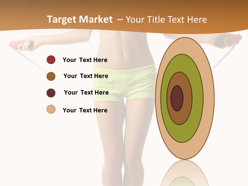 A Woman Is Holding A Skipping Rope In Her Hands PowerPoint Template