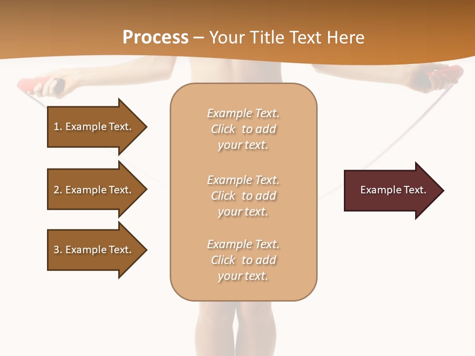 A Woman Is Holding A Skipping Rope In Her Hands PowerPoint Template