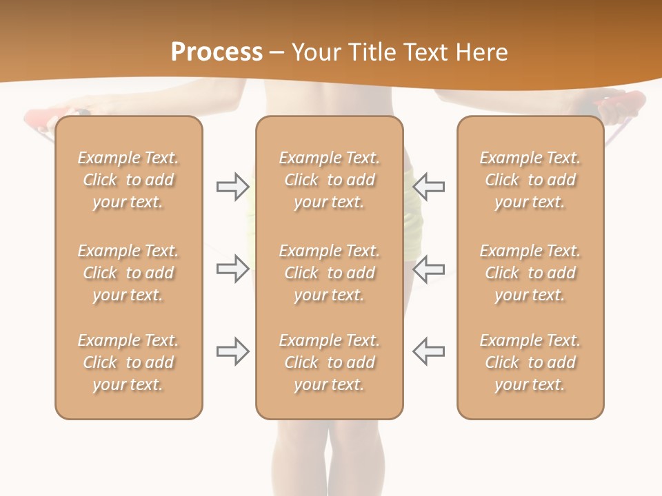 A Woman Is Holding A Skipping Rope In Her Hands PowerPoint Template