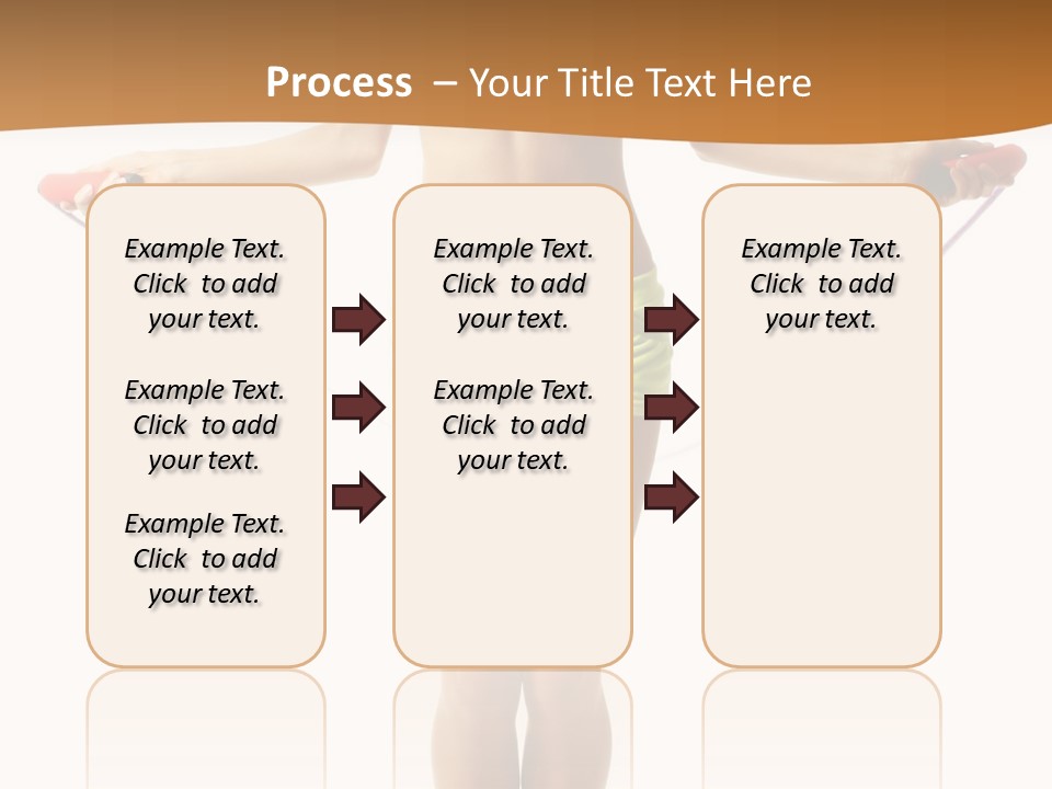 A Woman Is Holding A Skipping Rope In Her Hands PowerPoint Template