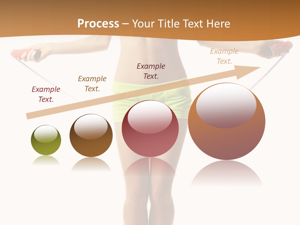 A Woman Is Holding A Skipping Rope In Her Hands PowerPoint Template