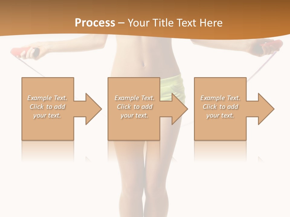 A Woman Is Holding A Skipping Rope In Her Hands PowerPoint Template