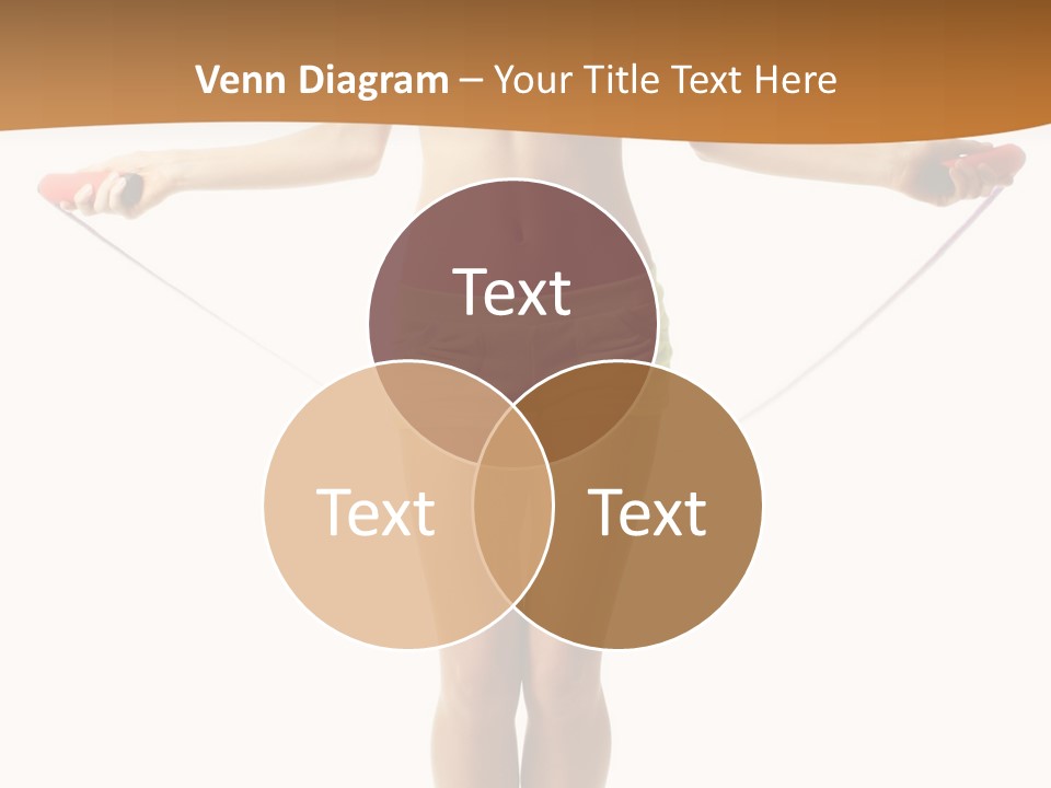 A Woman Is Holding A Skipping Rope In Her Hands PowerPoint Template