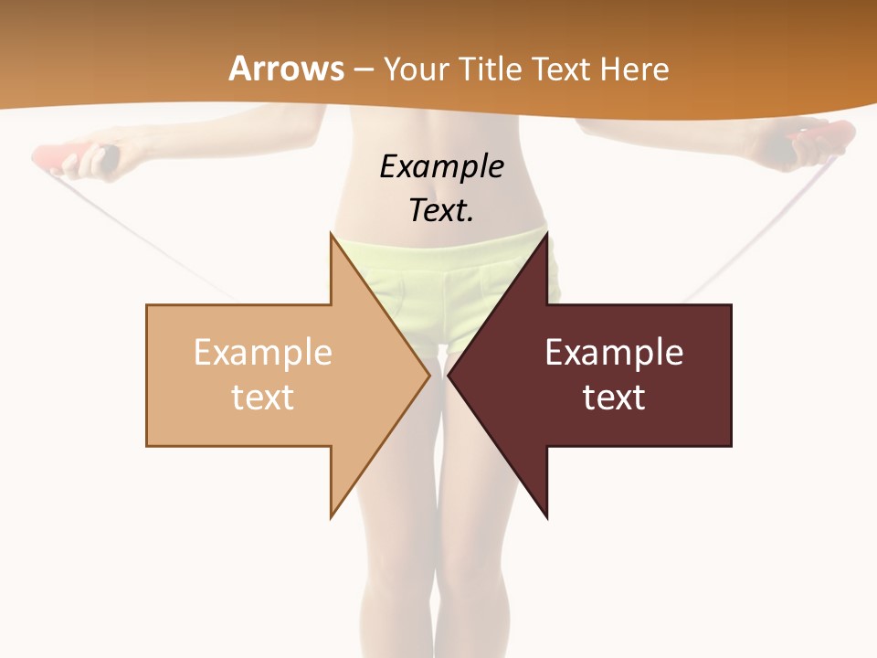 A Woman Is Holding A Skipping Rope In Her Hands PowerPoint Template